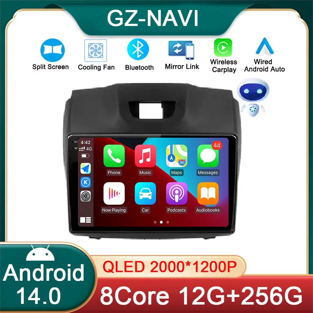 

Android 14 Car Carplay Player For Chevrolet Holden S10 TRAILBLAZER COLORADO ISUZU DMAX GPS Radio Audio Multimedia Stereo Navi