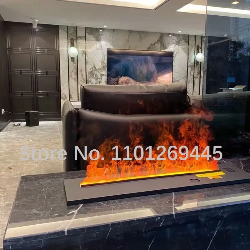 700MM Fireplace Modern Atomizing Furnace Humidifier Colorful Frame Power Supply Decorative Cold Flame Automatic Water Filling