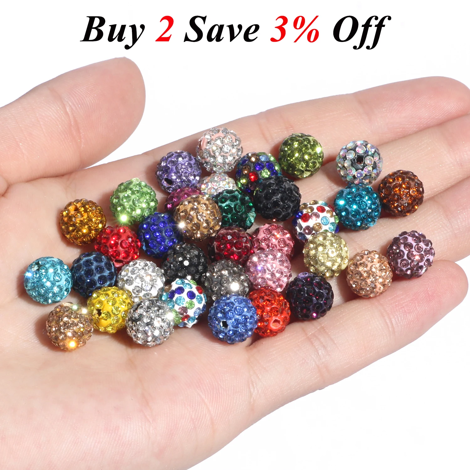 10pcs 6/8/10mm 라인 석 크리스탈 클레이 비즈 부드러운 도자기 마이크로 포장 CZ 스페이서 비즈 보석 만들기 Diy 팔찌 목걸이