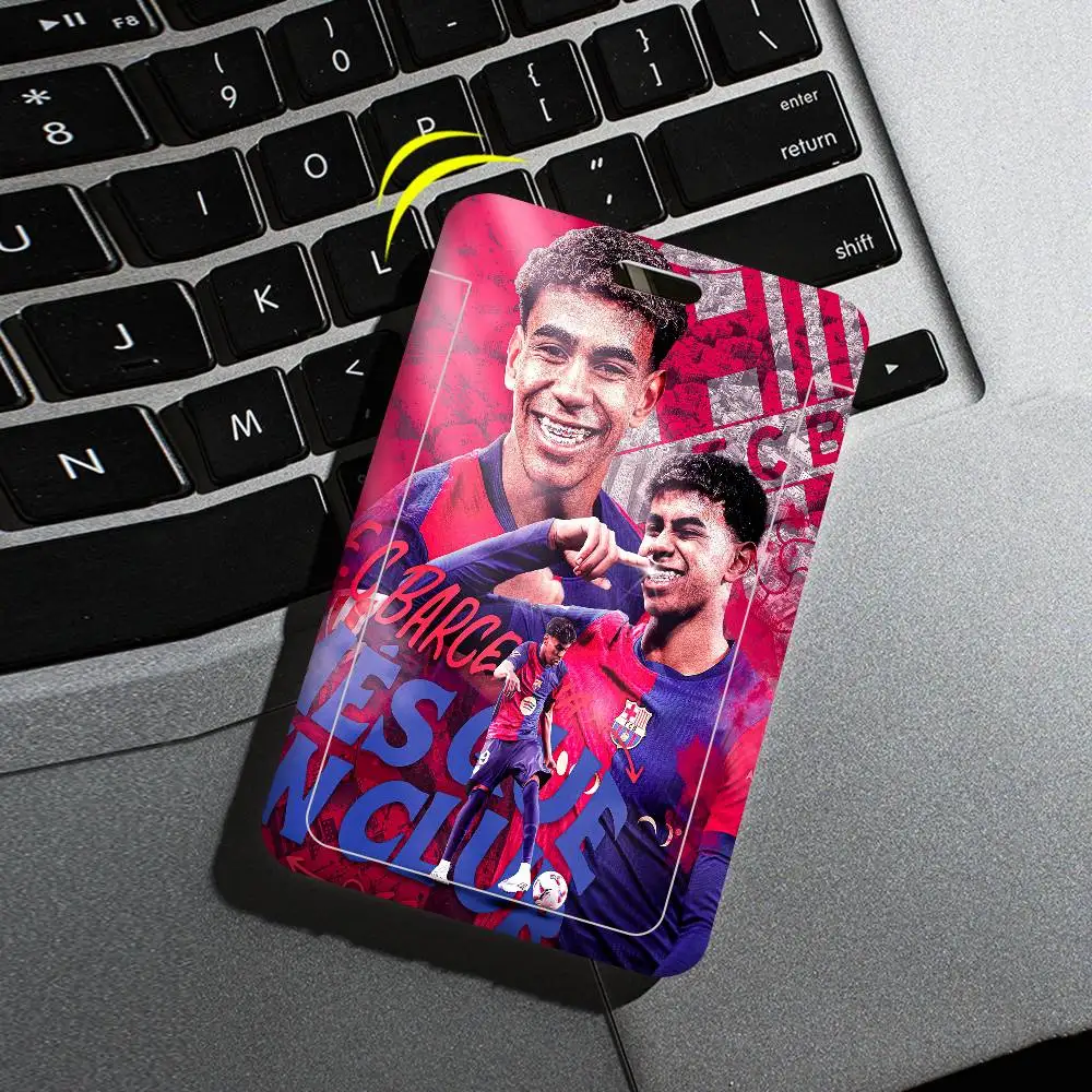 Beliebte Fußballstars L-Lamine Y-Yamal Ausweishalter Lanyards Türkartenhalter Hängeriemen Halter Nackenband Visitenkartenhalter – Detail 15