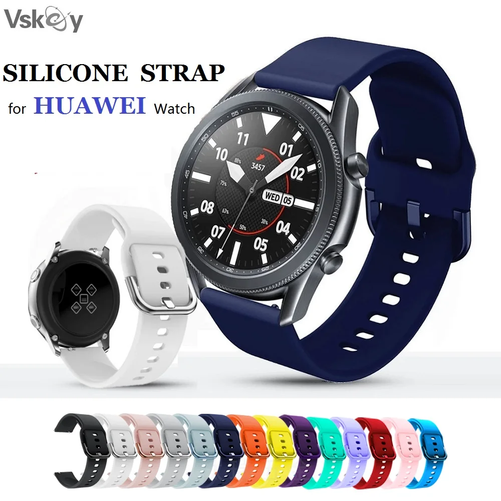 

10PCS Smart Watch Strap for Huawei GT3 Pro 43mm GT Runner GT2 Pro Honor Magic 2 46mm Watch 3 Buds Silicone Watchband 20mm 22mm