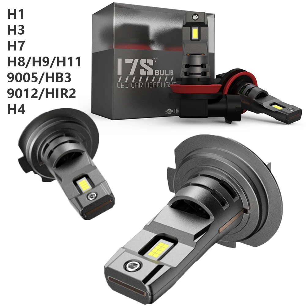 

Лампы для автомобильных фар H1, H3, H7, H4, 40 Вт, 6000 лм, 9005 к, 1 пара