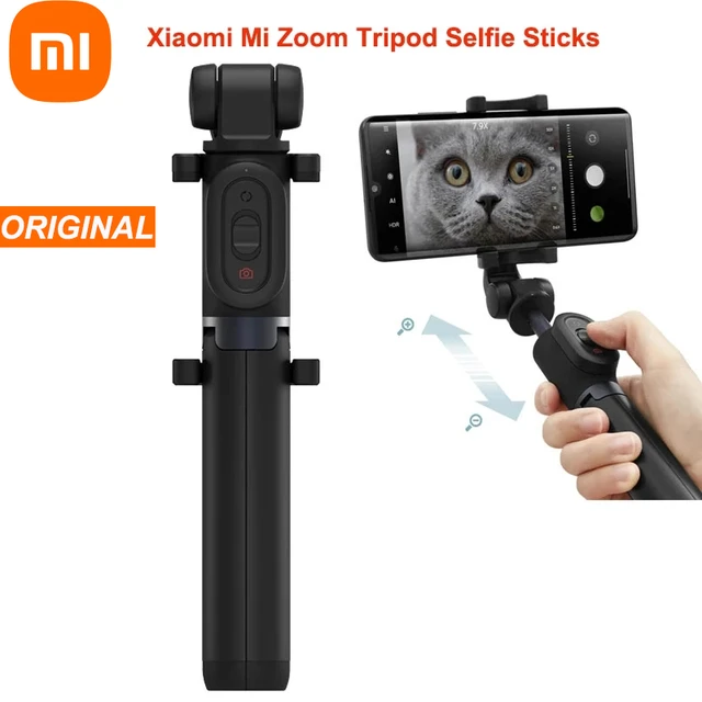 Xiaomi-trípode Mi Zoom para selfies, palo con control remoto, plegable,  extensible, compatible con Bluetooth, para Android, giratorio de 360 ° -  AliExpress