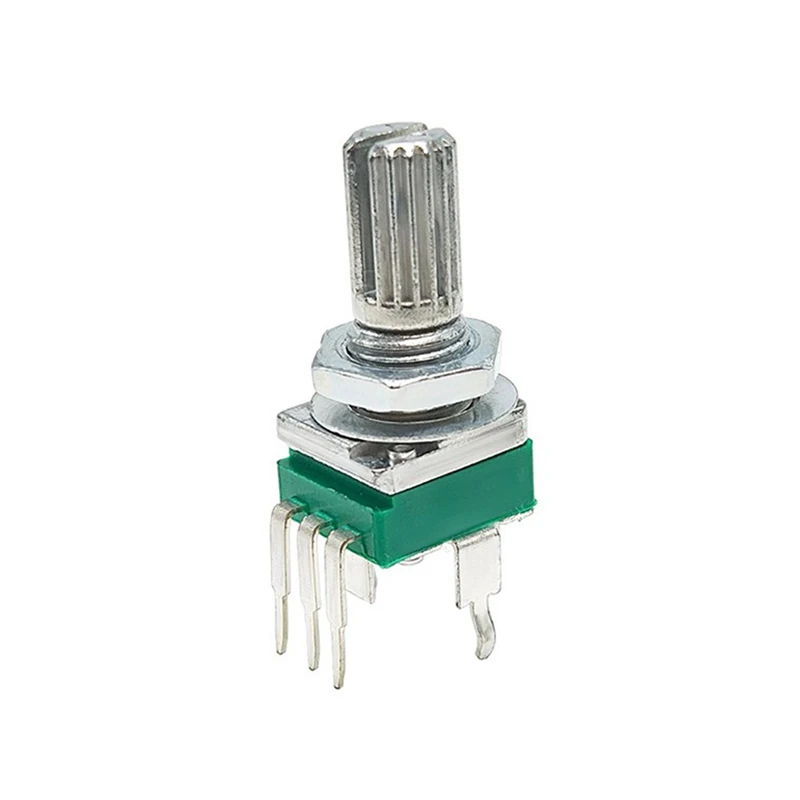 20PCS RK097 Potentiometer Adjustable Resistor Multiturn Potentiometer Others Vertical Single Link B2K 5K 10K 20K 50K 100K 500K 1M Ohm 15mm Gearless 3Pin Electronic Components Potentiometer Kit