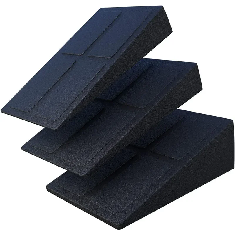 Squat Wedge Block Adjustable Non-Slip Yoga Slant Boards Ramp Deadlift Wedge Calf Stretcher Slant Board Strength Squat Deadlift 6