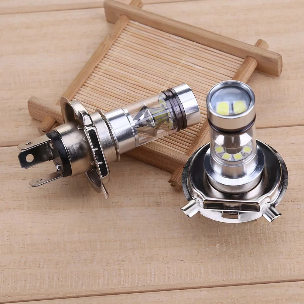 2개 H4 100W 2828 20SMD LED 고출력 자동차 운전등 안개등 전구