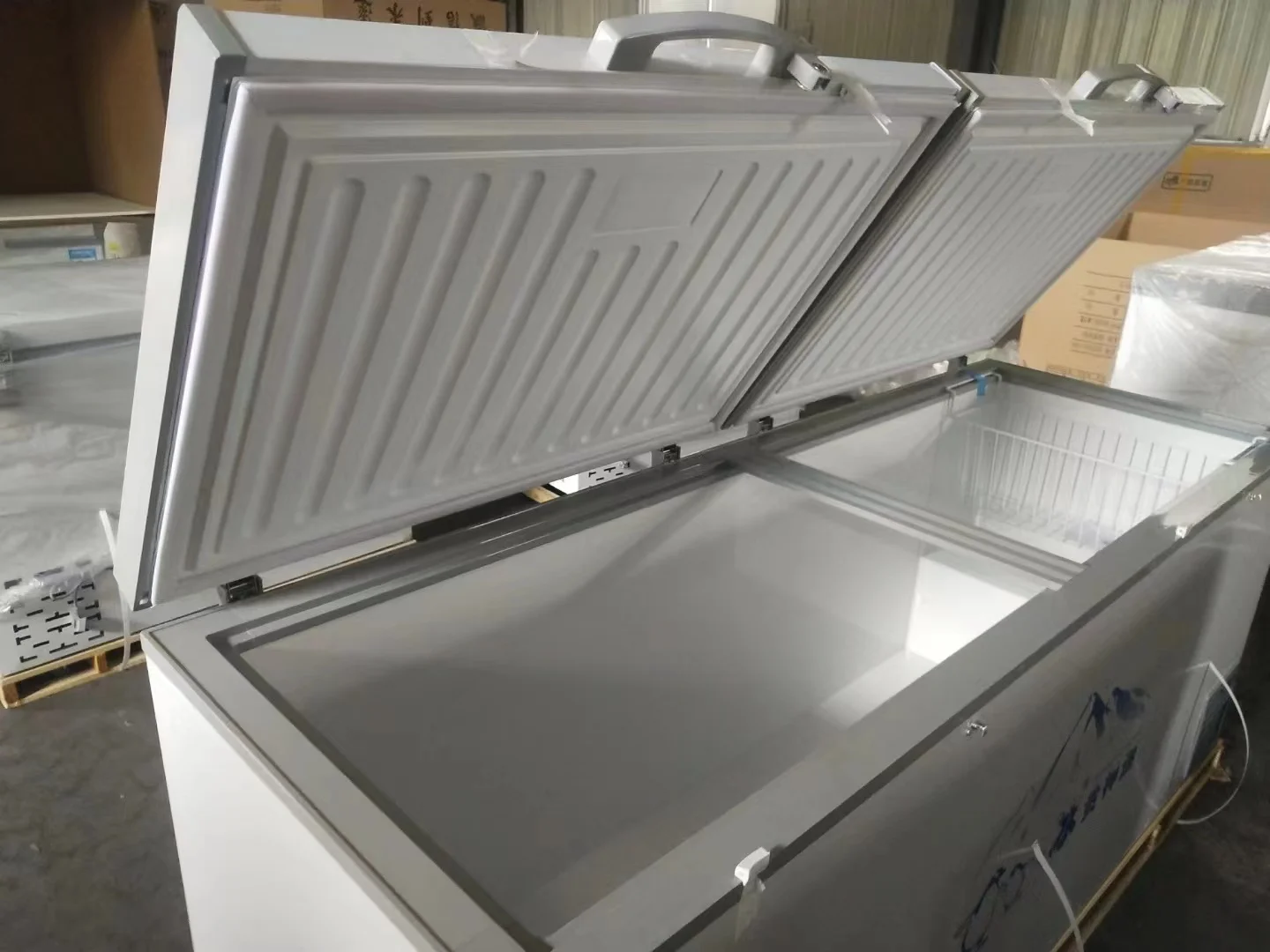 Double-door Single-temperature Freezer Large Capacity, Vegetable and Meat Storage Horizontal Freezer, Freezer Home Commercial