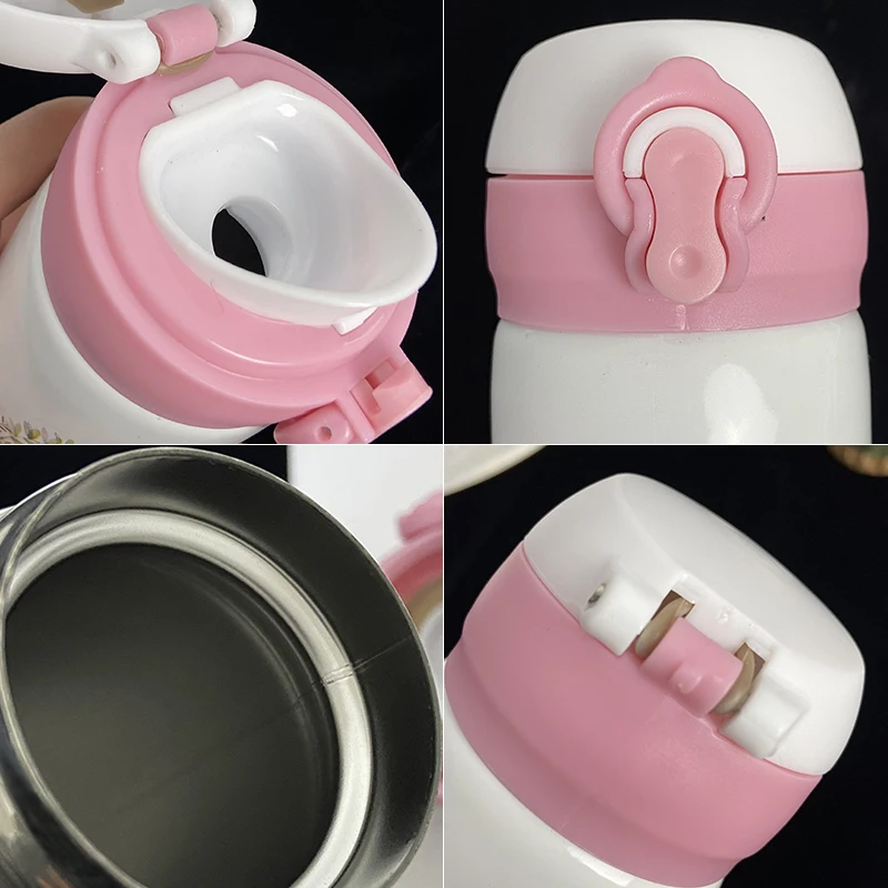 Cute Unicorn Vacuum Flasks Bouncing Lid Vacuum Cup Stainless Steel Thermal Insulation Water Bottle Portable Drinkware
