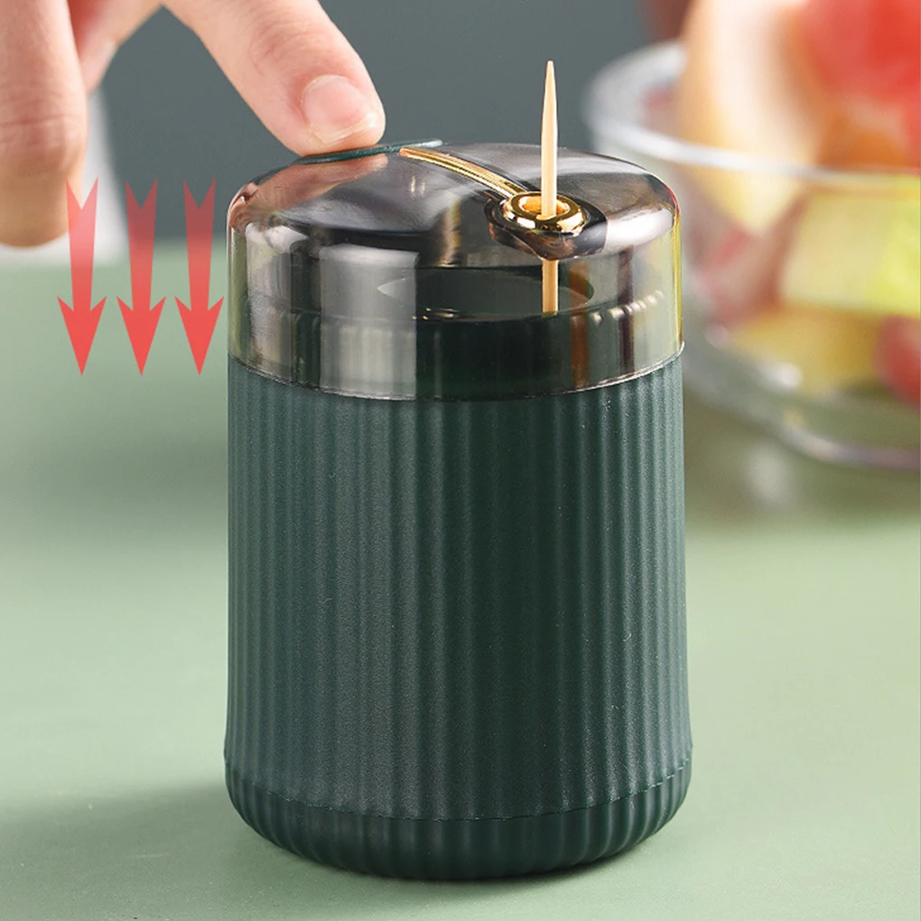 

Home Toothpick Holder Stick Dispenser Elegant Exquisite No Burrs Attractive Automatic Home Supplies Toothpicks Pot