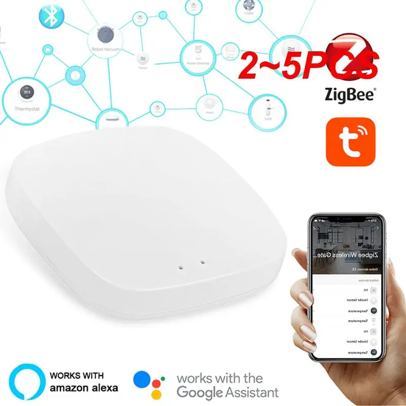

Межсетевой хаб Zigbee, хаб с дистанционным управлением для умного дома, Wi-Fi 2,4 ГГц, работает с приложением Alexa, 2-5 шт.