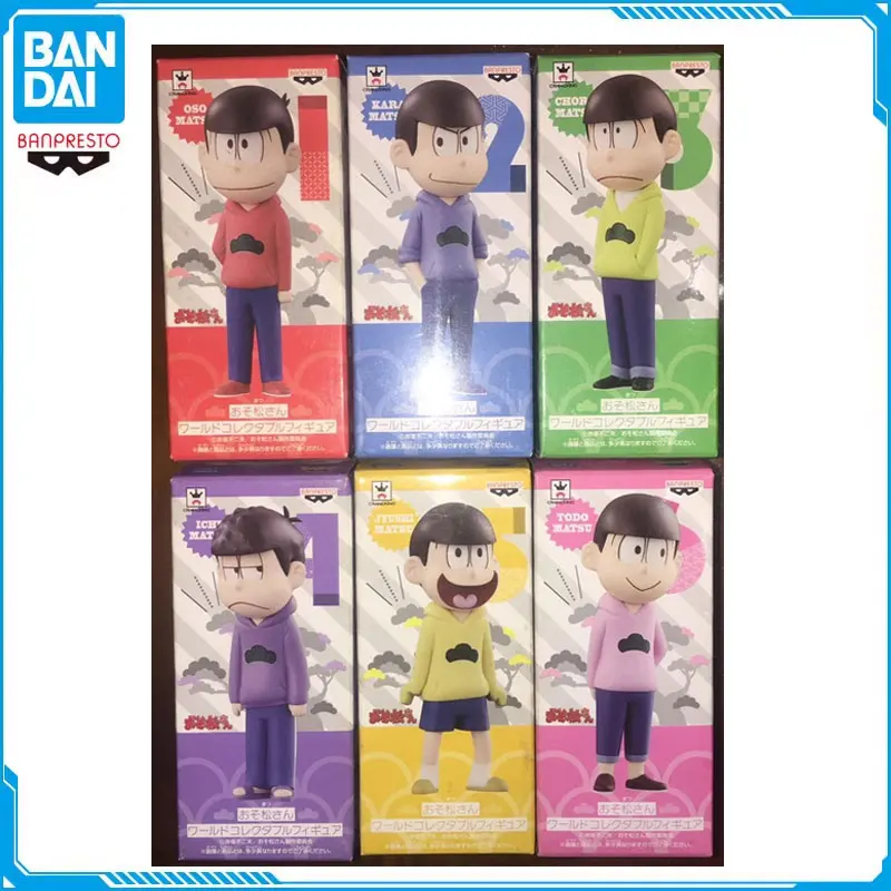 Оригинальная фигурка BANDAI из серии WCF OSOMATSU MATSUNO KARAMATSU ChoroMatsu ICHIMATSU JYUSHIMATSU Todo Matsu, детские подарки