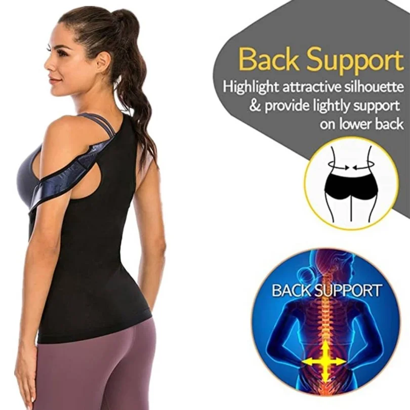 Sweat Sauna Vest Body Shapers Women Waist Trainer Slimming Tank Tops Shapewear Ladies Corset Female Fitness Workout Weight Loss