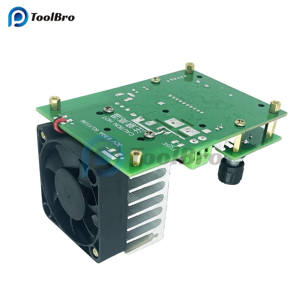 NEW 60W 9.99A 30V DC Electronic Load Lithium Battery Testers Capacity Monitor Discharge Charge Power Supply Meter 9.99A Board 6