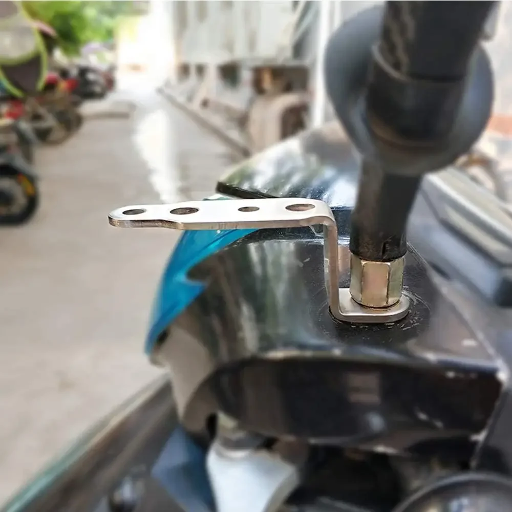 1-3PC Motorcycle LED Headlight Bracket Rearview Mirror Lamp Spotlight Extension Holder Clamp Motorbike Scooter Accessories