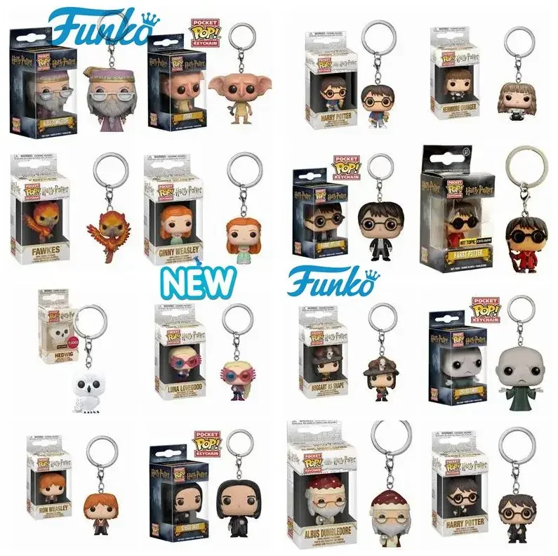 Llavero Funko POP de Hermione Granger, Dobby, Dumbledore, Malfoy, Ginny, Ron, Hedwig, Snape, Voldemort, Luna, llavero de bolsillo