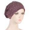 Women Hats Spring Summer Thin Bonnets for Women Designer Lace Flower Skullies Headscarf Hat Autumn Latest Turban Beanies Fashion 5