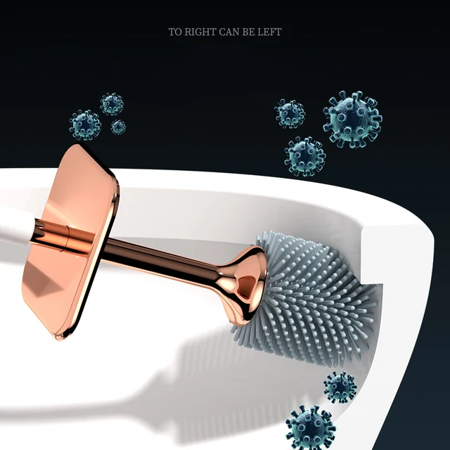 Wikhostar Tpr Szilikon Wc -Kefe Rugalmas Puha Sörték Tisztító Kefe Nincs Halott Sarok Fürdőszoba Kiegészítők - Image 6