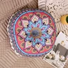 Geometric Cotton And Hemp Round Chair Cushion For Home Use Ethnic Style Puff Mat Tatami Comfortable Meditation Seat Cushion 5