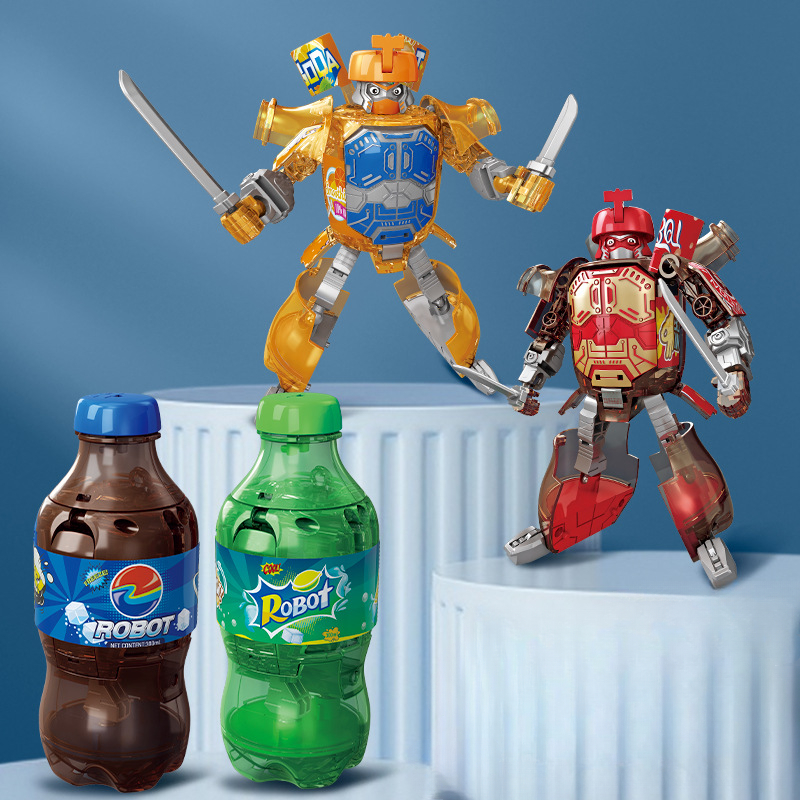 Reative Transformation Soda Samurai Into Kong Car Robot Model Boy Child Boy Toy Display Birthday Gift