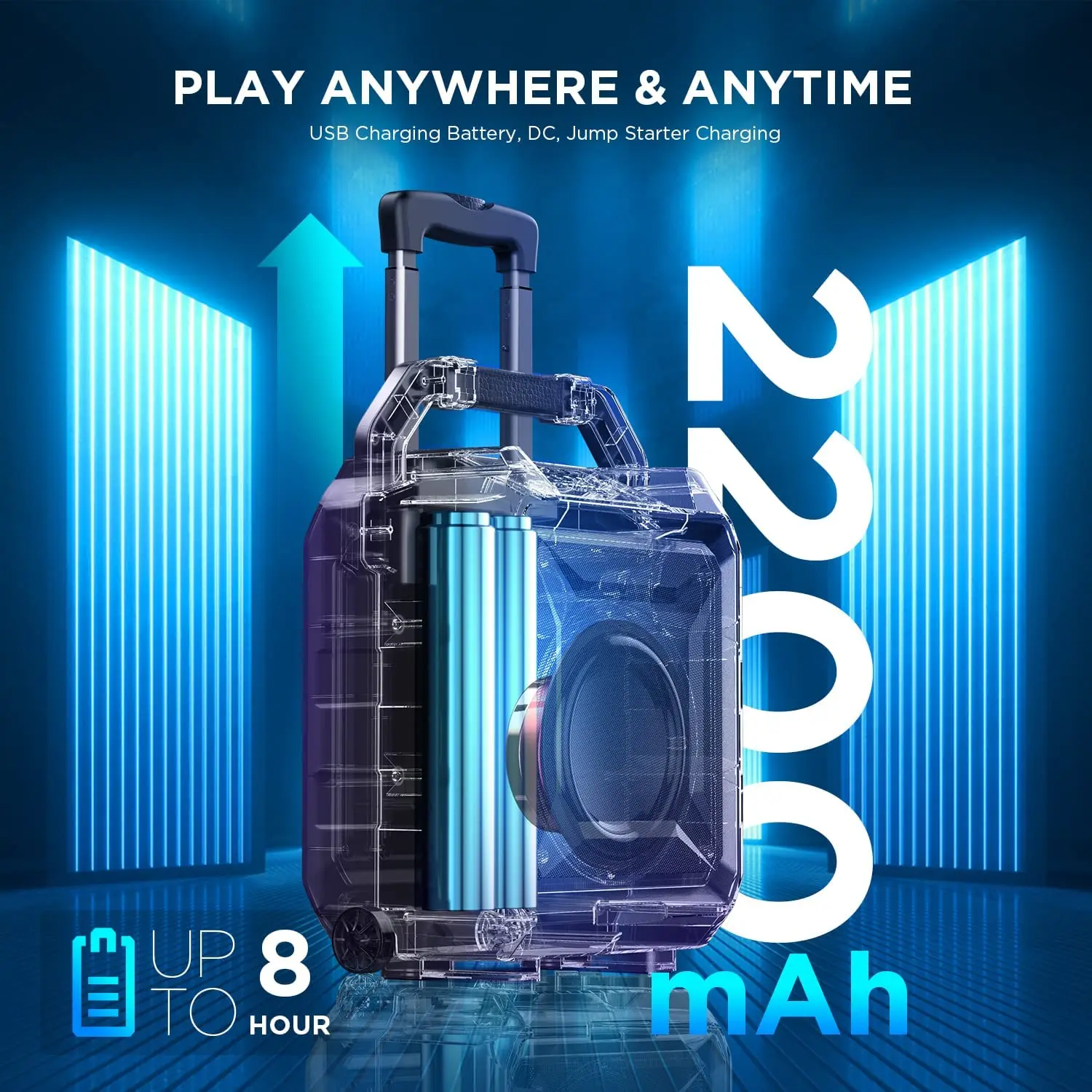 BOMAKER Speaker Nirkabel 500W dengan 