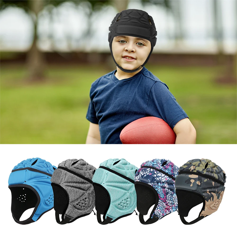 Children Rugby Soft Helmet Kids Flag Football Helmet High Soccer