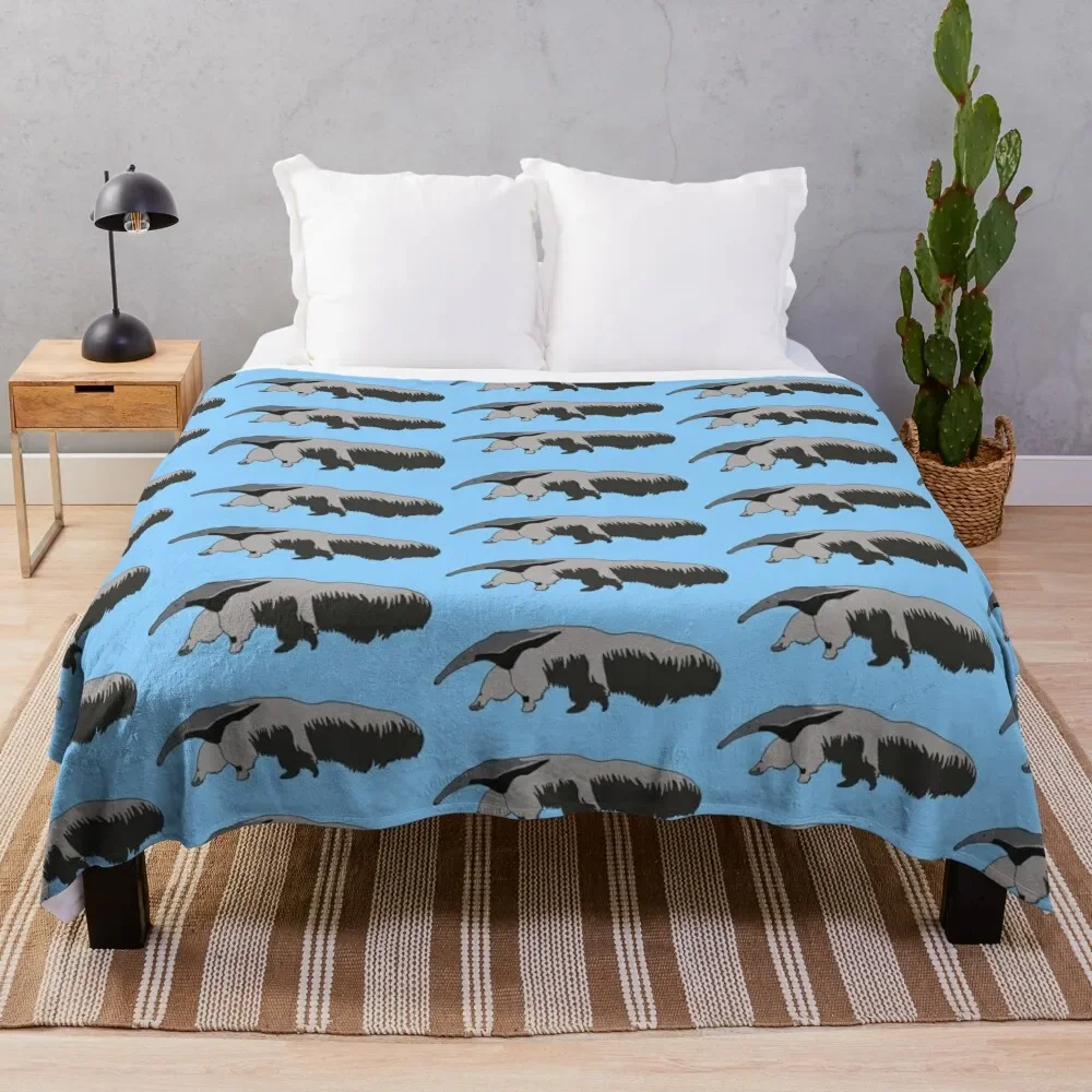 

A GIANT ANTEATER! (Small) Throw Blanket Moving Luxury Designer Blankets