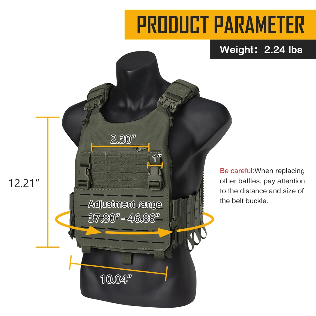 IDOGEAR Tactical Vest MOLLE Protective Armor Suit w/ Elbow Pads Buckle Belt Gear IDOGEAR Tactical Vest MOLLE Protective Armor Suit w/ Elbow Pads Buckle Belt Gear