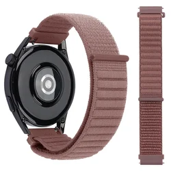 Nylon Braided Loop Strap - Adjustable Watch Band - 20mm Width Band (B - Smoke purple)