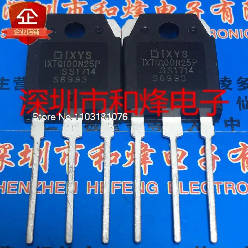 

IXTQ100N25P TO-3P 250V 100A New Original Stock Power chip