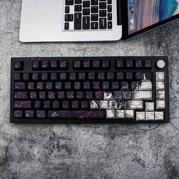 GMK 그래피티 키캡, 체리 프로파일, PBT 염료 승화 기계식 키보드 키캡, MX 스위치 G610 K70 용, ISO 엔트리 포함, 146 키