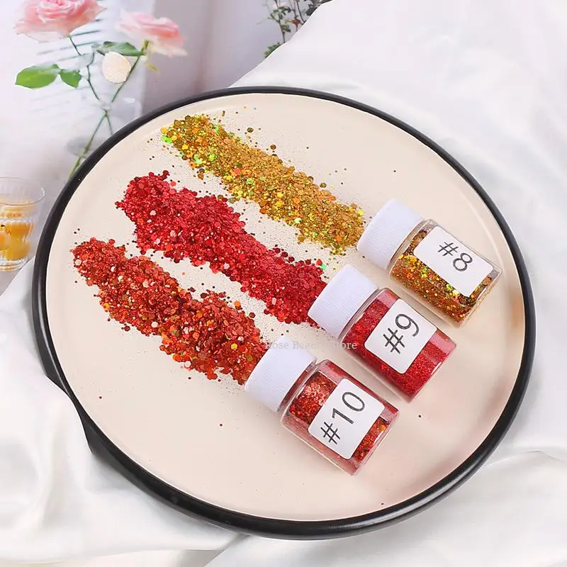 10G/pack of Gold Onion Powder Laser Flash Powder Epoxy Resin Gold Diy Sequin Decoration Quicksand Handmade Home Crafts