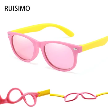 RUISIMO Fashion Kids Sunglasses Children Polarized Sun Glasses Boys Girls Glasses Silicone Safety Baby Shades UV400 Eyewear 1