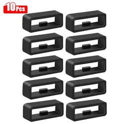 Premium Silicone Watchband Loop Rings - Durable Rubber Buckle Accessories (Set of 1, 4, 6, or 10) - 22mm - 22MM (10PCS)