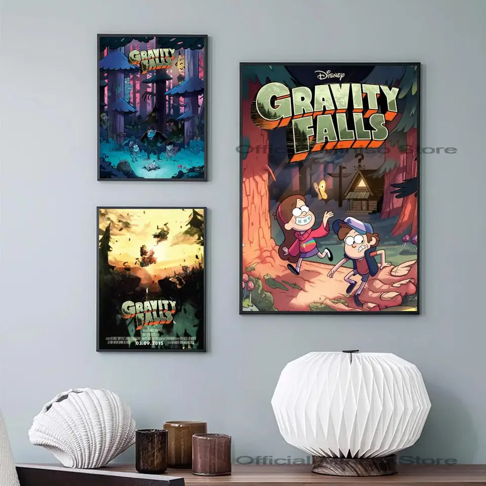 Clássico Gravity Creek Poster de Filme, Arte Auto-adesiva, Papel Adesivo  Impermeável, Café, Casa, Bar, Quarto, Decoração da Parede, 1pc - AliExpress, image size:960x960