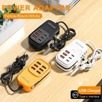 USB Charger 6-in-1 Power Strip Desktop Charging Station With Fast Charging Cord EU/US Plug USB HUB Adapter Socket 3PD 3USB 2026 - Image 5