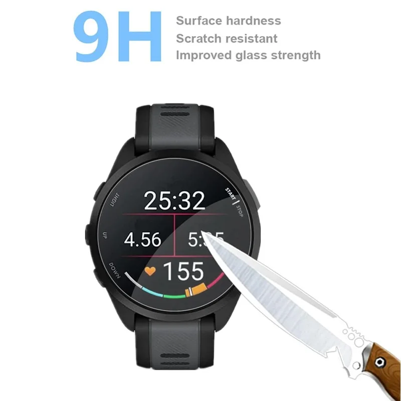 5PCS Smart Watch Screen Protector for Garmin Forerunner 165 Tempered Glass Anti Scratch Protective Film