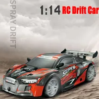 1:14 2WD Remote Control Car RC Car With Led Lights 2.4G Radio Buggy Off-Road Racing Control Trucks Boys Toys for Children Sound 2