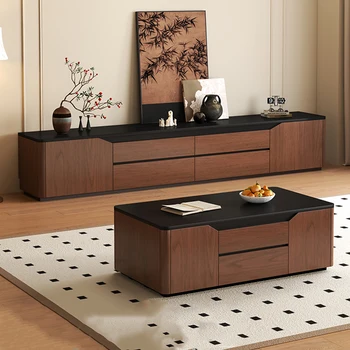 European Boho‑Style TV Console Cabinet 1