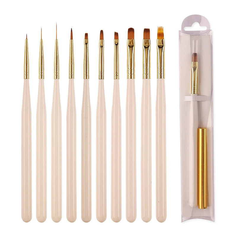1PCS UV Gel Nail Brush Liner DIY Painting Pen Manicure Acrylic Drawing Brush For Nail Art Design Nails Tip Display Painting Tool