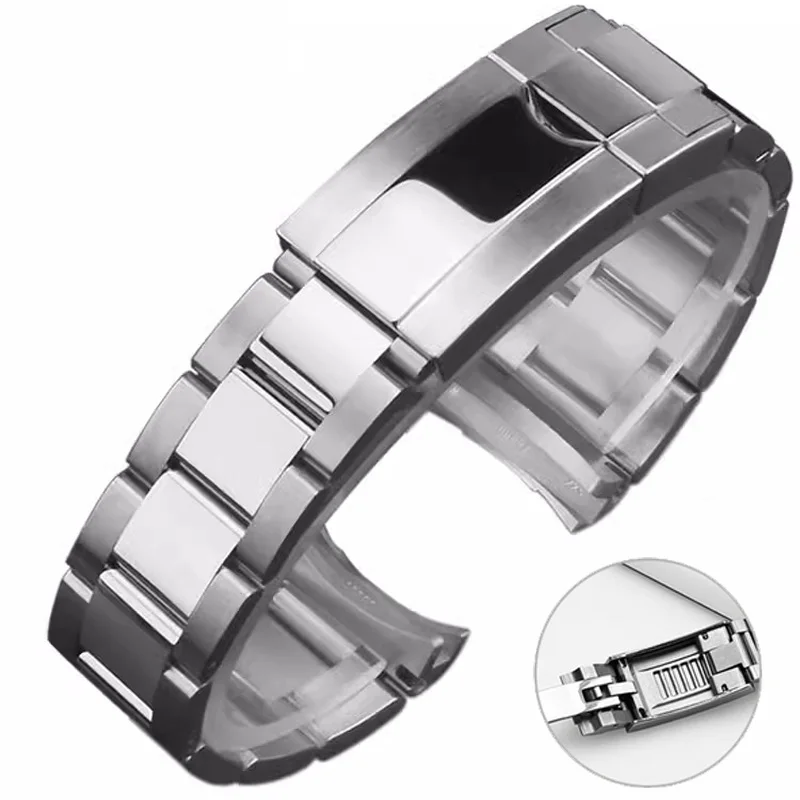 Cinturino Per Accessori Per Orologi In Acciaio Inossidabile 904 Per Rolex Submariner Daytona Men Fine-Tuning Pull Clasp Strap Watch Bracciale