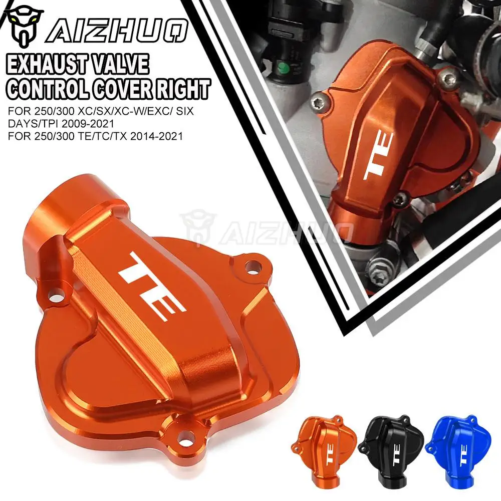

TE with LOGO Motorcycle Right Side Exhaust Power Valve Control Cover For Husqvarna 250/300 TE/TC/TX 2014-2021 TE300 2020 2019 18