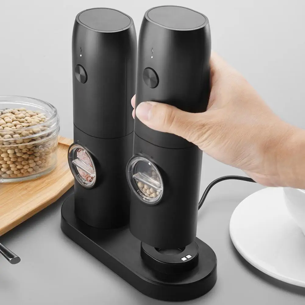 Pepper Grinder Herb USB Charging Base Rotation Adjustment Roughness