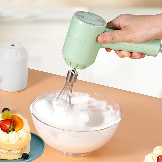 Wireless 3 Speed Mini Mixer Electric Food Blender Handheld Mixer