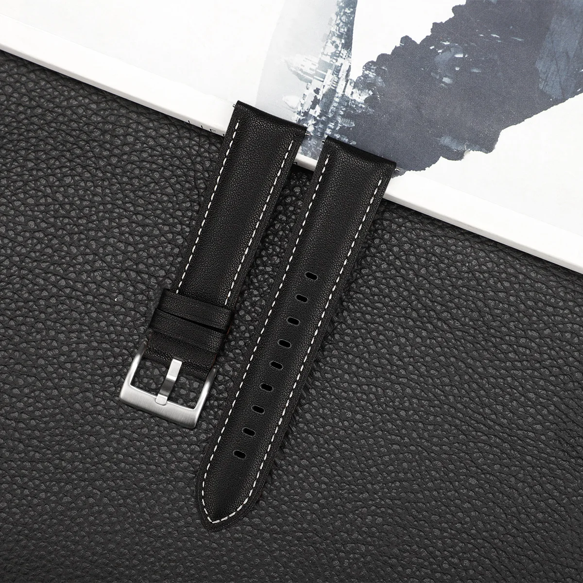 Elegant Slim Leather Watch Band Strap - Premium Quality 20/22mm Strap