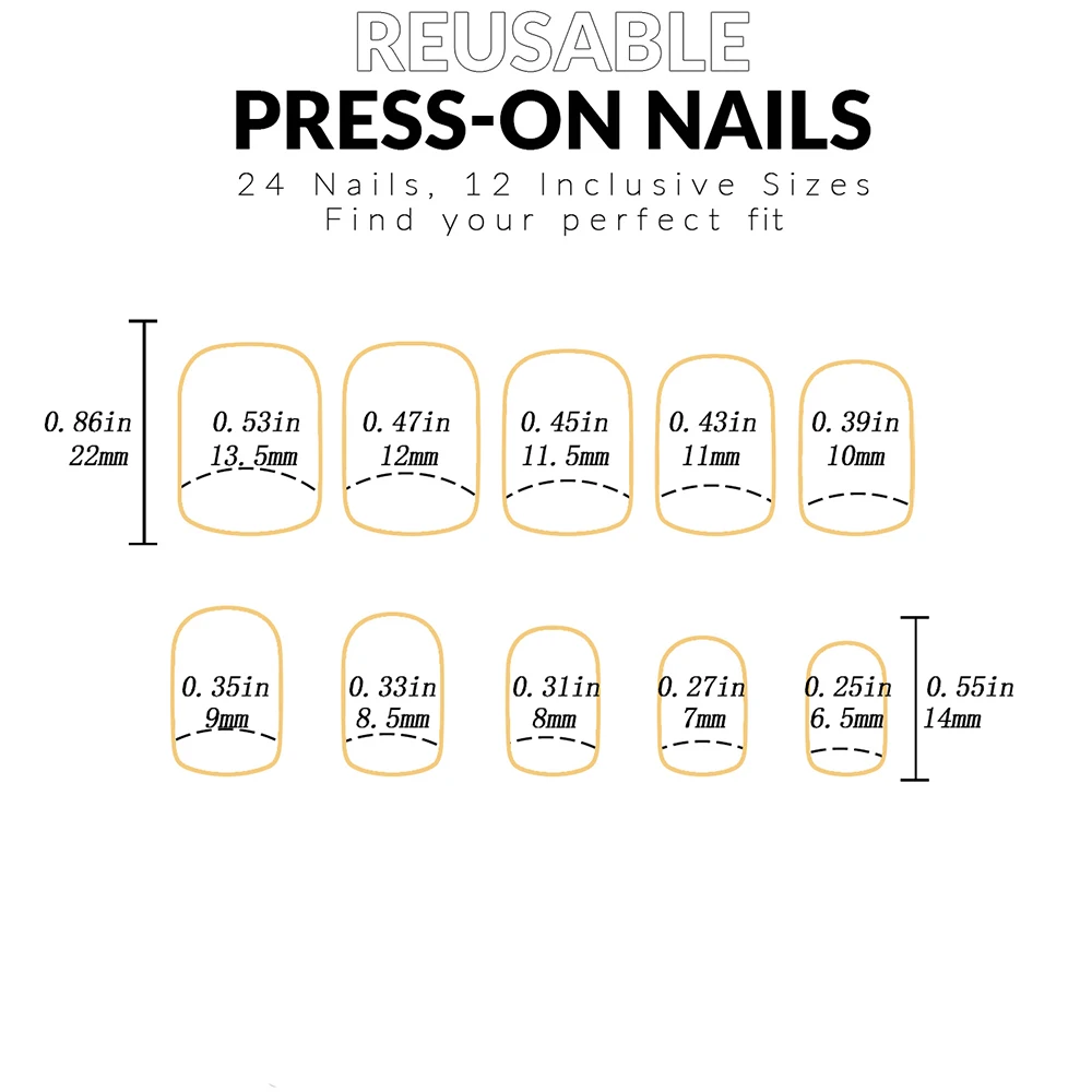 French Nails 24 PCs Short French Heart Minimalist Nails 1 Jelly Gel 1 Nail File