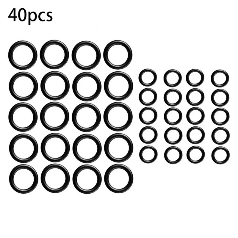 Rubber O Rings 80/40Pcs/Set 1/4 M22 3/8 High Pressure Seal For Pressure Washer Hose Quick Disconnect Connector Tools