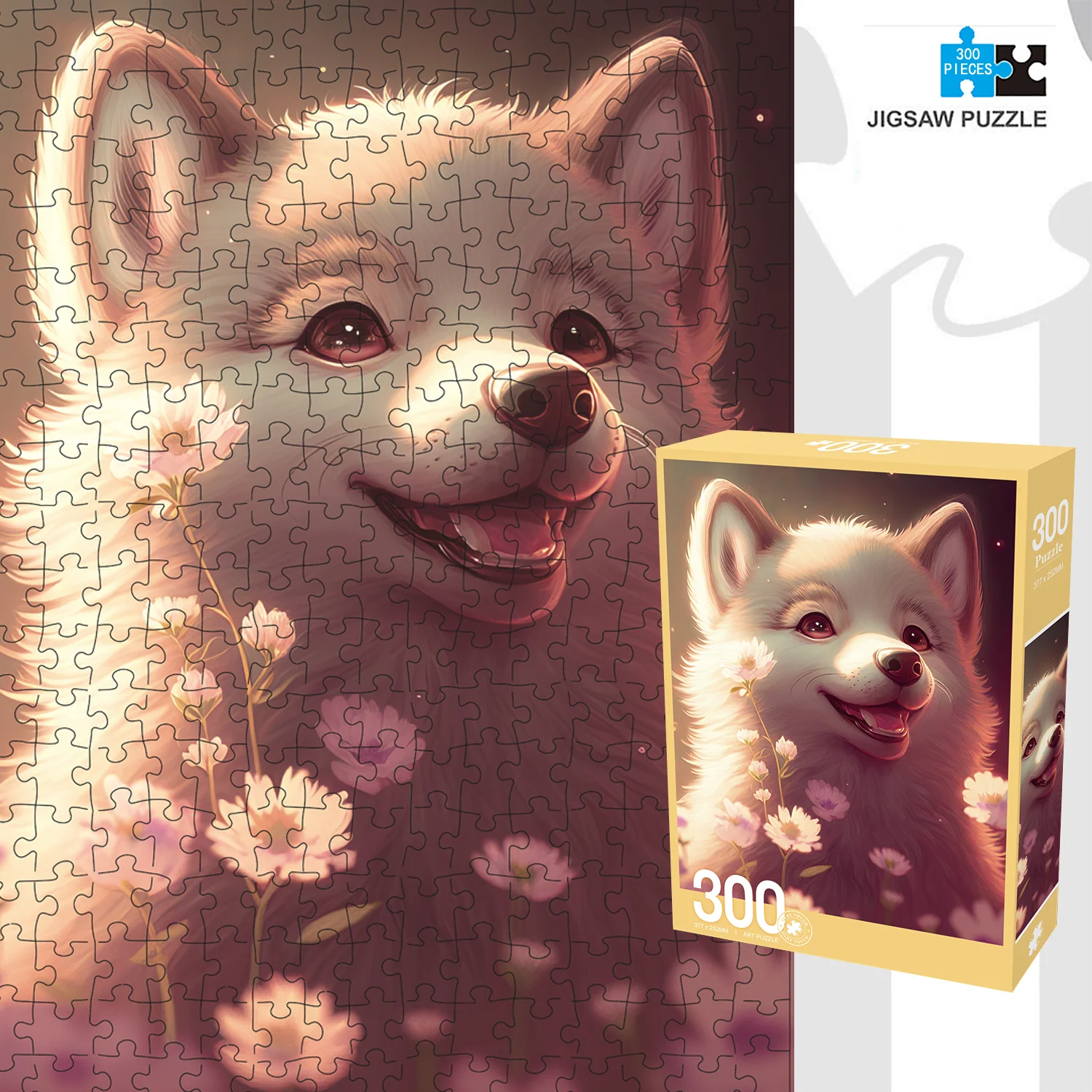 Jigsaw Puzzles for Adults/Kids 300 Pieces Jigsaw Puzzles Families Games Toy for Home Art Decor Cute Little Fox