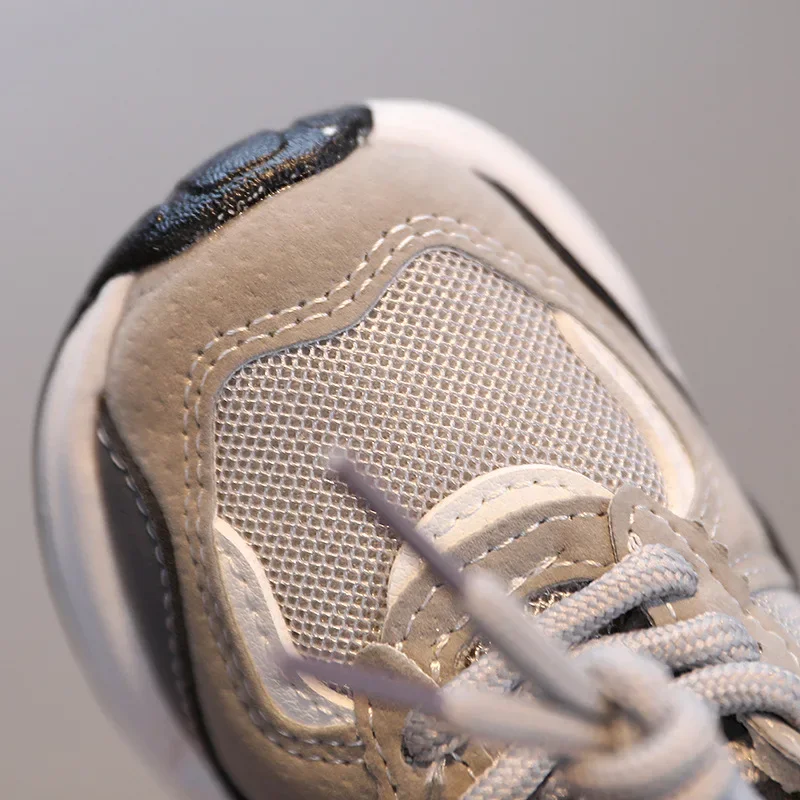 Zapatillas deportivas coreanas de cuero para niños y niñas, nuevas, de suela blanda, para primavera y otoño_voghion.com