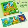 Kids Magnetic Puzzles Leveled Puzzles for Kids Age 2 Up Preschool Learning Jigsaw Puzzles Travel Games and Travel Toy for 2 3 4 1