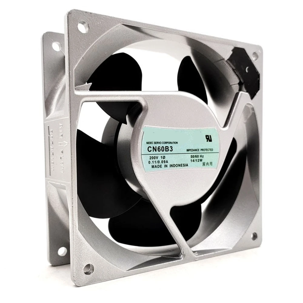 Cooling Fan CN60B3 AC 200V 0.11/0.09A 14/12W 12cm 12038 120X120X38MM